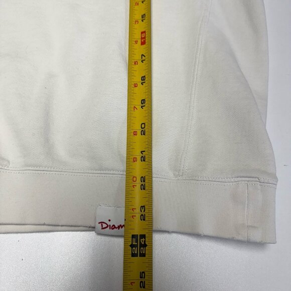 Vintage Diamond Supply Co Sweatshirt Mens Small 21.5x23.5 White Skate Y2K - Picture 15 of 15